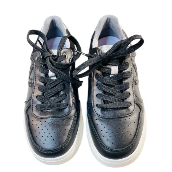 VIONIC Kimmie Court Sneakers, Women’s, Black/Silver, Size 6.5 NEW in Box‎